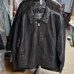 Rockport Men's Dark Leather Jacket